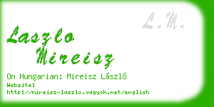 laszlo mireisz business card